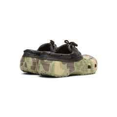 Crocs Classic Duck Camo Boat Shoe (Black/Cargo)
