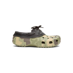 Crocs Classic Duck Camo Boat Shoe (Black/Cargo)