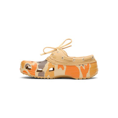 Crocs Classic Duck Camo Boat Shoe (Tan/Shocking Orange)