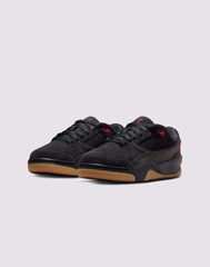Jordan Flight Court Grade School Boys' "Black/Varsity Red/Gum Med Brown" Shoe
