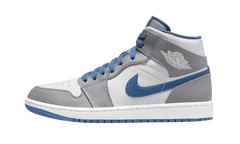 Air Jordan 1 Mid True Blue Cement