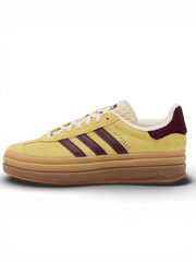 Adidas Gazelle Bold Almost Yellow Maroon