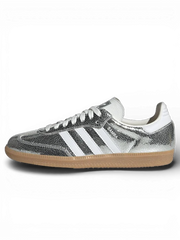 adidas Samba OG Silver Metallic Cracked Leather