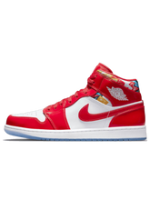 Jordan 1 Mid Barcelona Sweater Red Patent