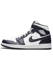 Jordan 1 Mid White Metallic Gold Obsidian