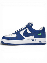 Louis Vuitton Nike Air Force 1 Low By Virgil Abloh White Royal