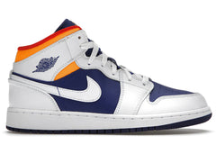 Jordan 1 Mid White Laser Orange (GS)