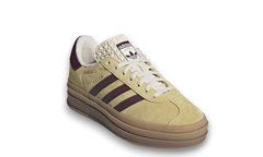 Adidas Gazelle Bold Almost Yellow Maroon
