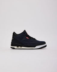Jordan Air Jordan 3 Retro x Levi's 'Indigo and Gym Red' Grade-School