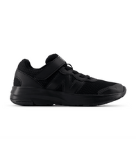 New Balance Kid's 578v1 Bungee Lace with Top Strap Shoe Black