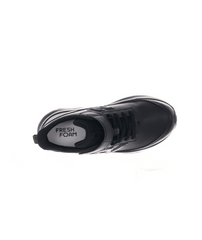 New Balance Kid's Fresh Foam Leather 625 Bungee Lace with Top Strap Shoe Black