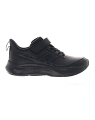 New Balance Kid's Fresh Foam Leather 625 Bungee Lace with Top Strap Shoe Black