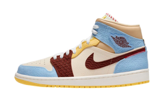 Jordan 1 Mid SE Fearless Maison Chateau Rouge