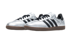 Adidas Samba OG Silver Metallic Black Gum