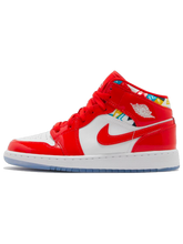Jordan 1 Mid Barcelona Sweater Red Patent (GS)