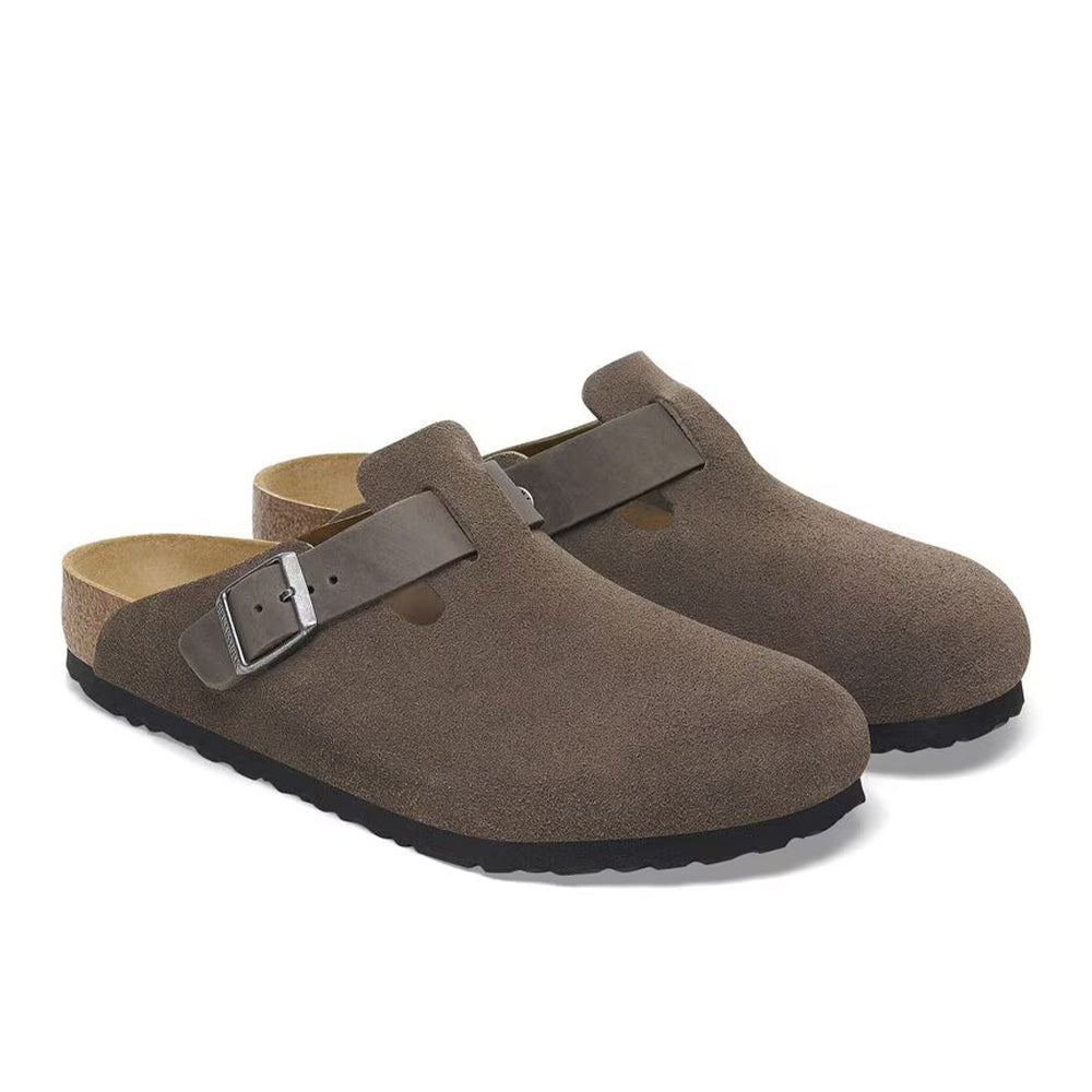 Birkenstock Boston BS Suede "Concrete Gray"