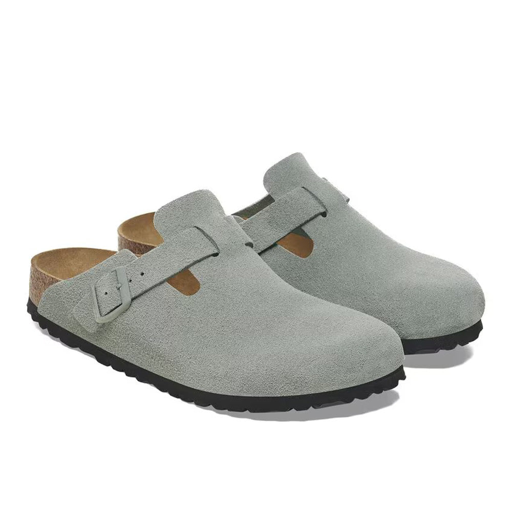 Birkenstock Boston BS Suede "Pure Sage"