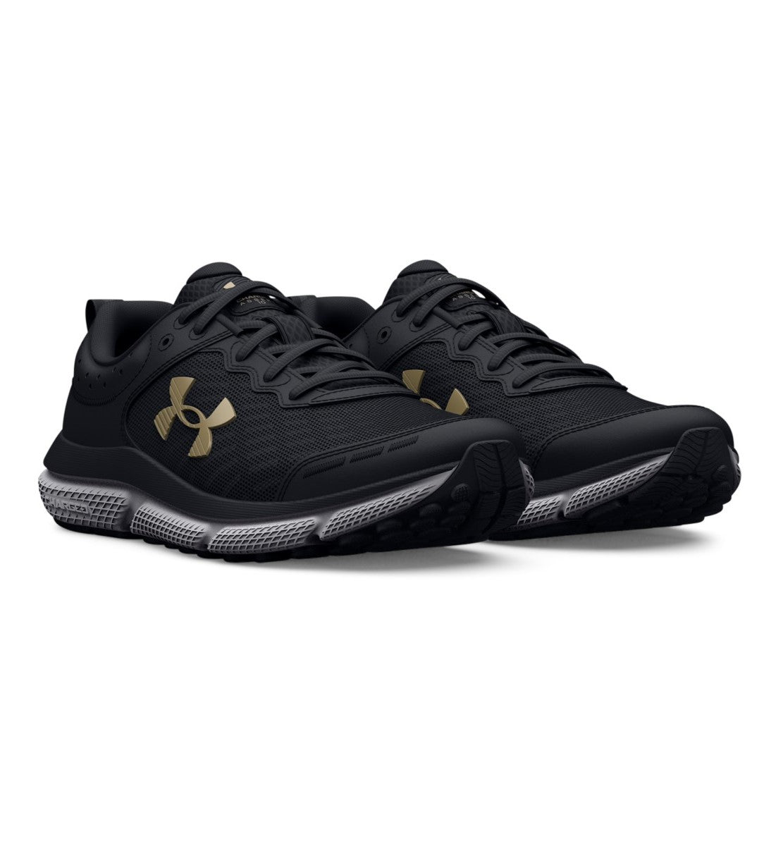 Under Armour Kid's Assert 10 Running Shoes Black/Metallic Gold