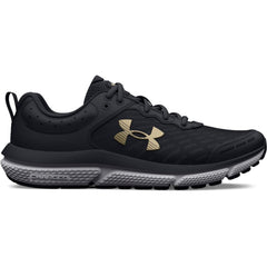 Under Armour Kid's Assert 10 Running Shoes Black/Metallic Gold