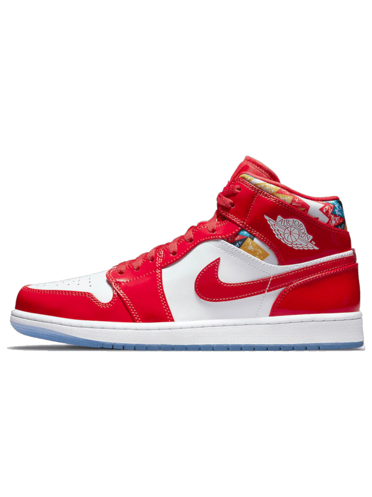 Jordan 1 Mid Barcelona Sweater Red Patent