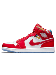 Jordan 1 Mid Barcelona Sweater Red Patent