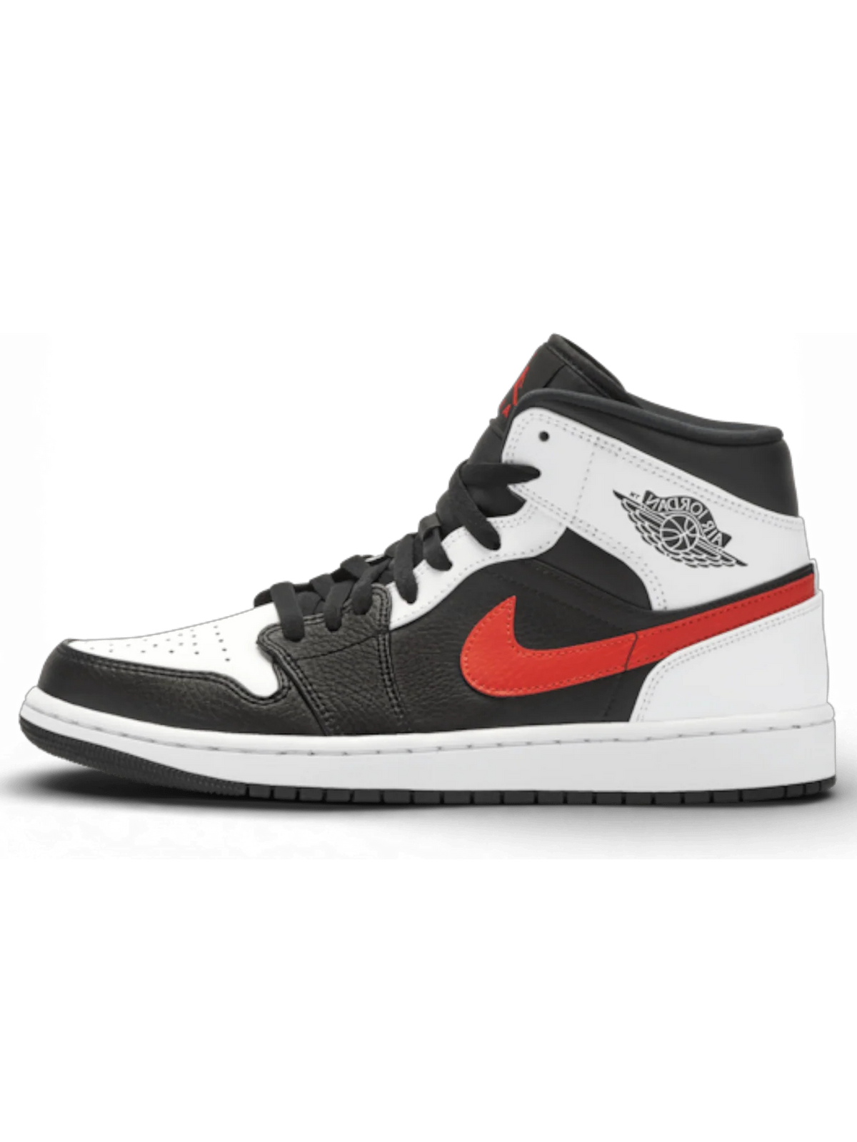 Jordan 1 Mid Black Chile Red White