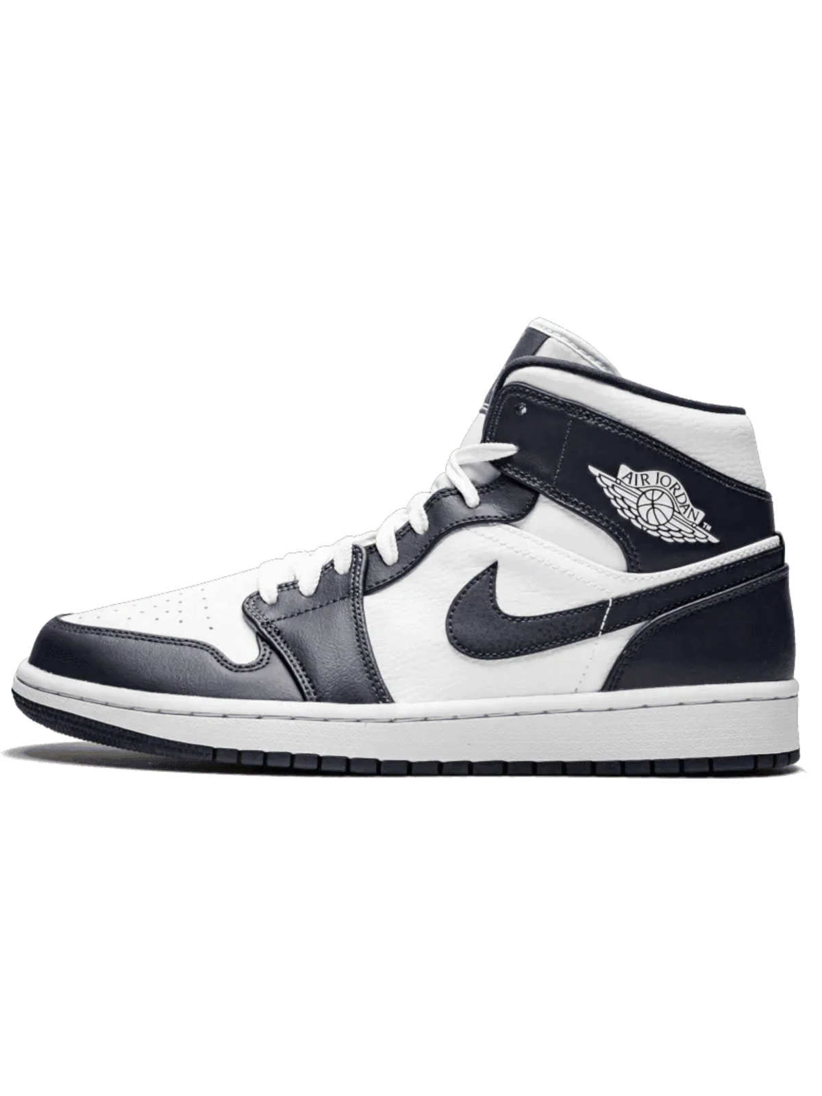 Jordan 1 Mid White Metallic Gold Obsidian