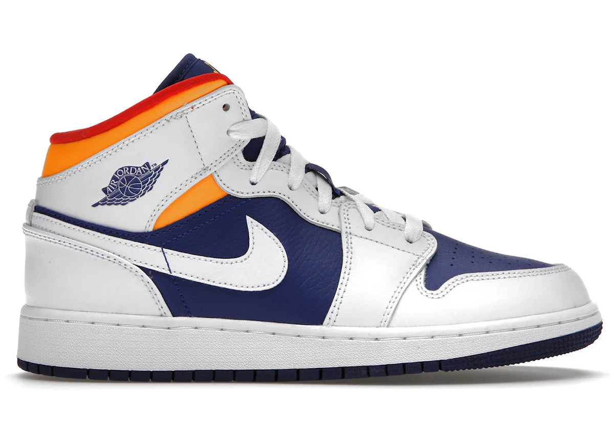 Jordan 1 Mid White Laser Orange (GS)