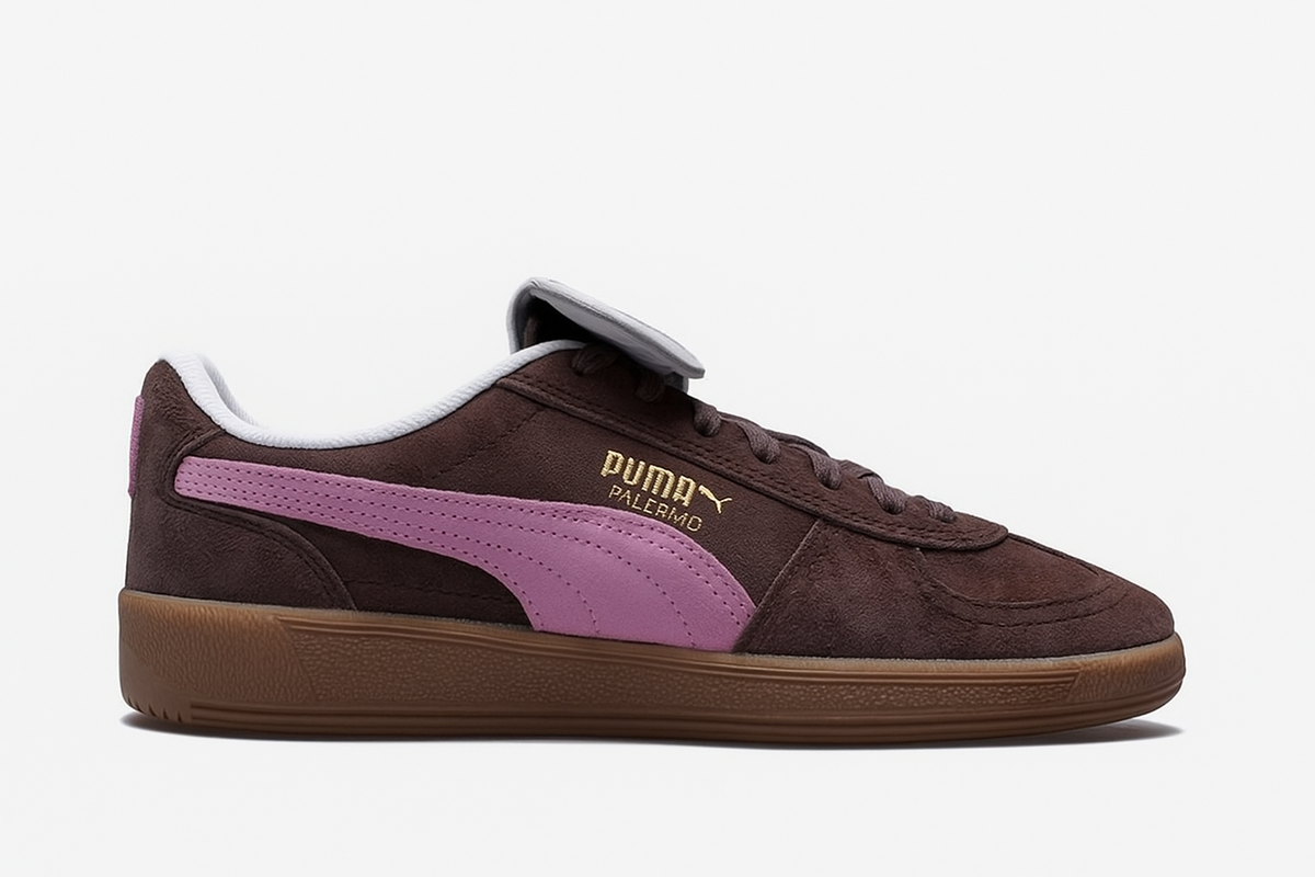 Palermo PREMIUM Suede Flat Bronze / Poised Pink