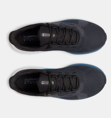 Under Armour Men's Big Logo Charged Pursuit 4 Shoe Black/Blue/Anthracite