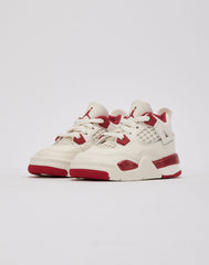 Jordan Air Jordan 4 Retro 'Pale Ivory and Tough Red' Toddler