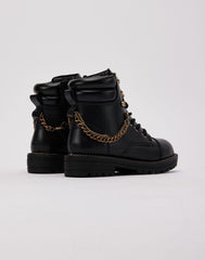 Kurt Geiger Chain Combat Boot Pre-School