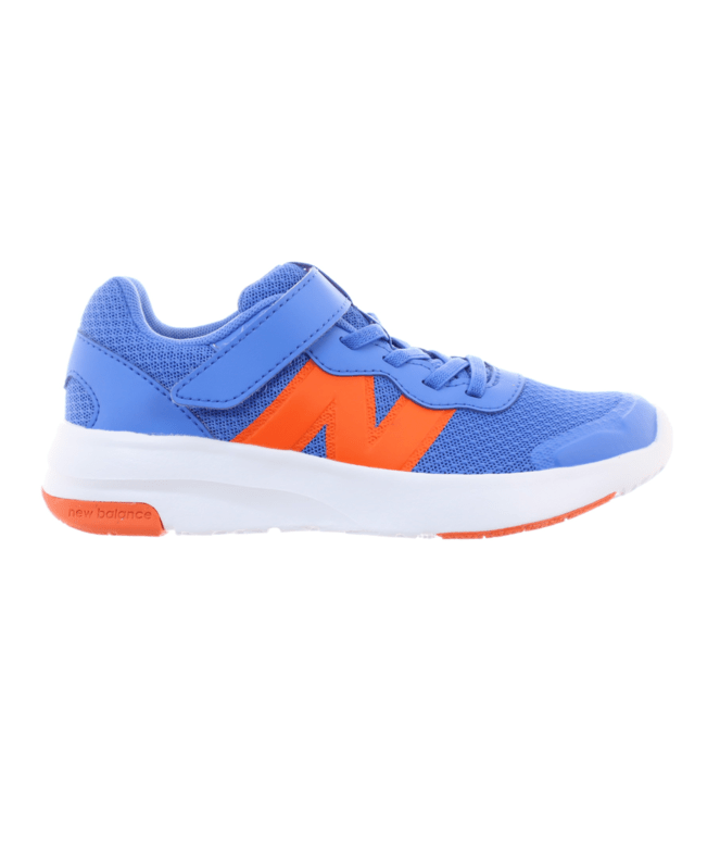 New Balance Kid's 578 Bungee Lace with Top Strap Shoe Blue/Orange