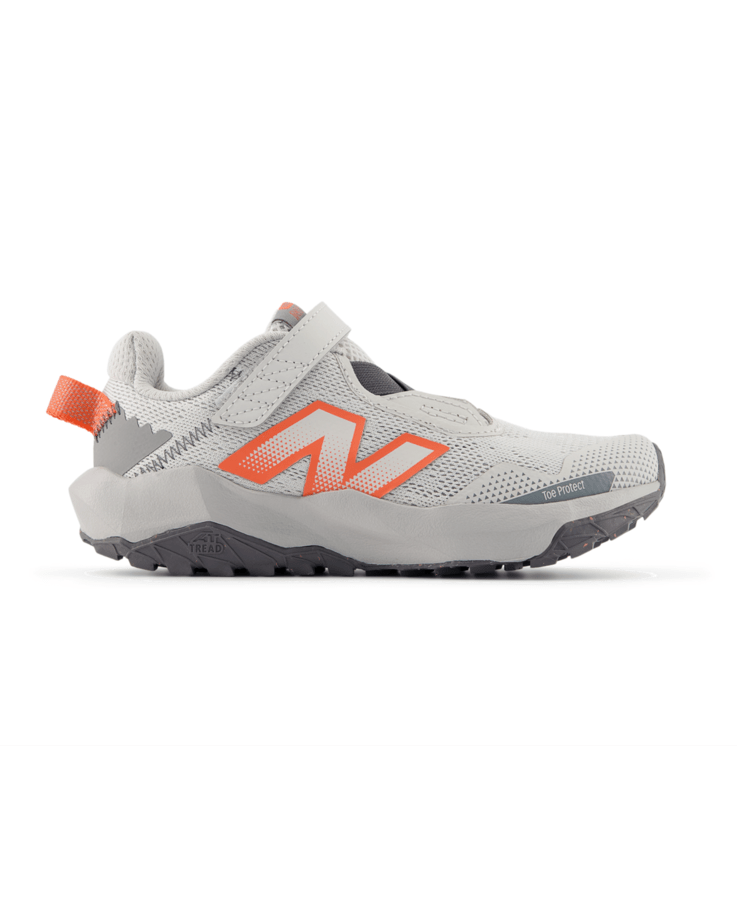 New Balance Kid's DynaSoft Nitrel v6 Bungee Lace with Top Strap Shoe Grey Matter