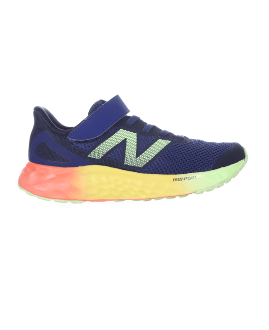 New Balance Kid's Fresh Foam Arishi v4 Bungee Lace with Strap Shoe Blue Oyster