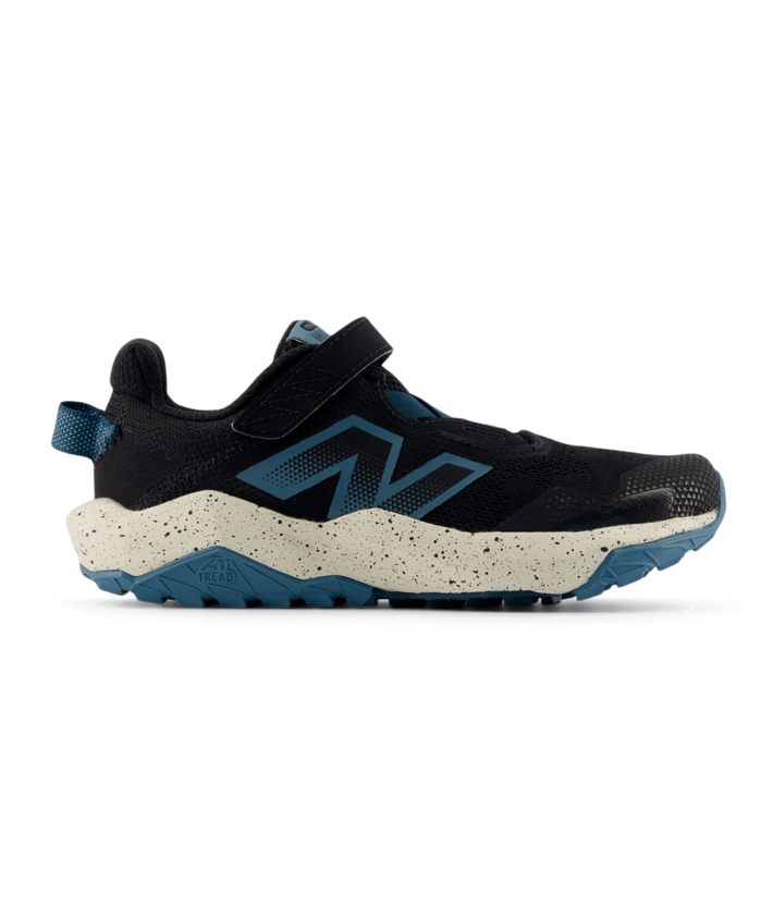 New Balance Kid's DynaSoft Nitrel Bungee Lace with Top Strap Shoe Black/Timberwolf
