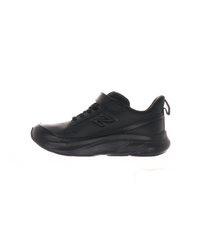 New Balance Kid's Fresh Foam Leather 625 Bungee Lace with Top Strap Shoe Black