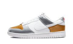 Dunk Low Gold White Silver