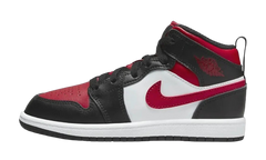 Jordan 1 Mid Black Fire Red (PS)